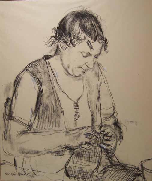 Woman Sewing (1940)
